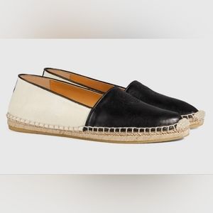 GUCCI Canvas Slip-On Espadrille Loafers Shoes 9.5